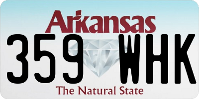 AR license plate 359WHK