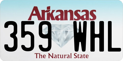 AR license plate 359WHL