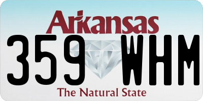 AR license plate 359WHM