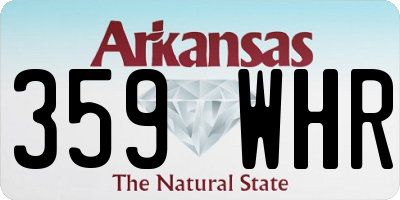 AR license plate 359WHR