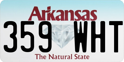 AR license plate 359WHT