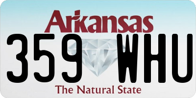 AR license plate 359WHU