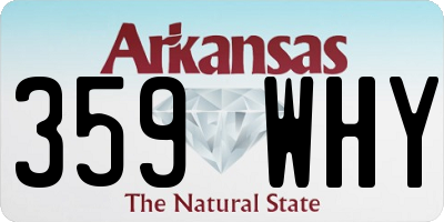 AR license plate 359WHY