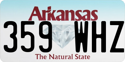 AR license plate 359WHZ