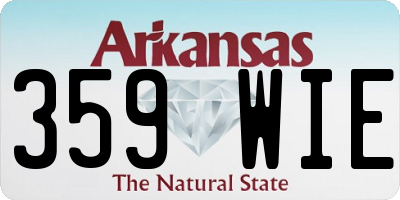 AR license plate 359WIE