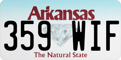 AR license plate 359WIF