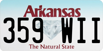 AR license plate 359WII