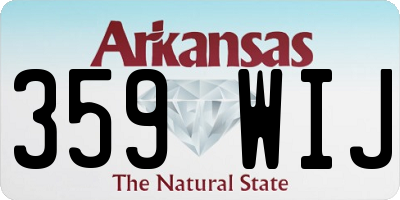 AR license plate 359WIJ