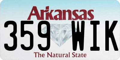 AR license plate 359WIK