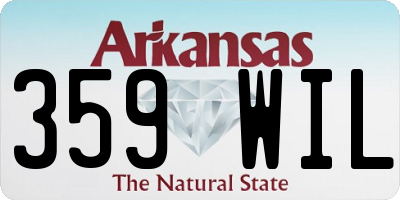 AR license plate 359WIL