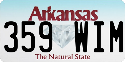 AR license plate 359WIM