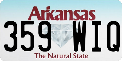 AR license plate 359WIQ