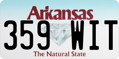 AR license plate 359WIT