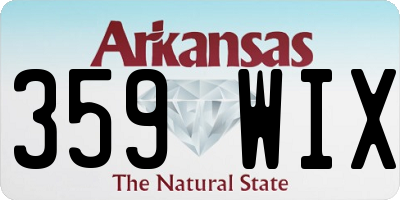 AR license plate 359WIX