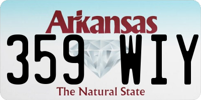 AR license plate 359WIY