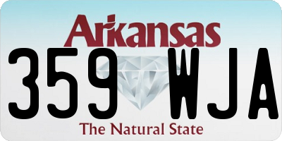 AR license plate 359WJA