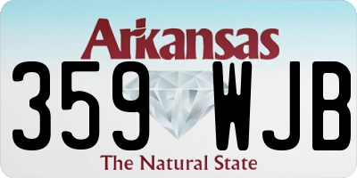 AR license plate 359WJB
