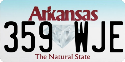 AR license plate 359WJE
