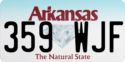 AR license plate 359WJF