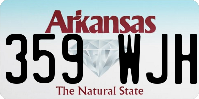 AR license plate 359WJH