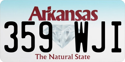 AR license plate 359WJI