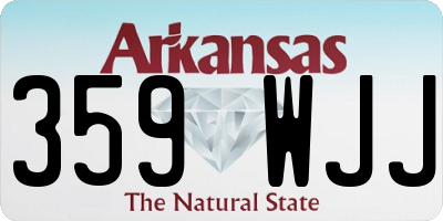 AR license plate 359WJJ