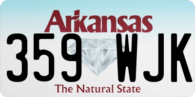 AR license plate 359WJK