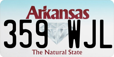 AR license plate 359WJL
