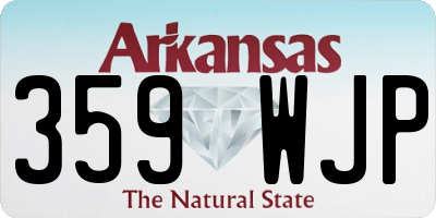AR license plate 359WJP