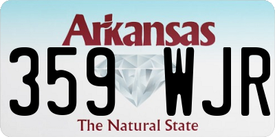 AR license plate 359WJR