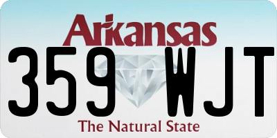 AR license plate 359WJT