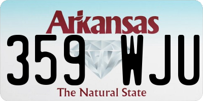 AR license plate 359WJU