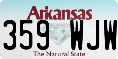AR license plate 359WJW