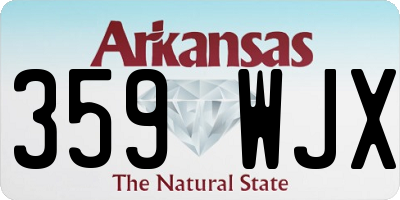AR license plate 359WJX