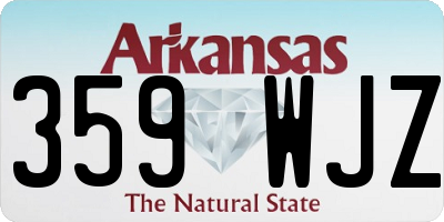 AR license plate 359WJZ