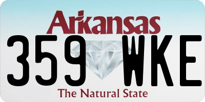 AR license plate 359WKE