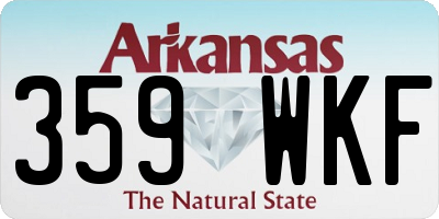 AR license plate 359WKF
