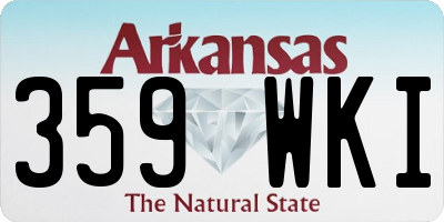AR license plate 359WKI