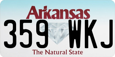 AR license plate 359WKJ