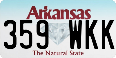 AR license plate 359WKK