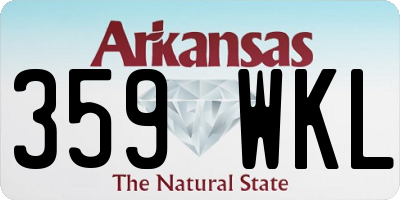 AR license plate 359WKL