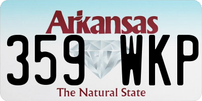 AR license plate 359WKP