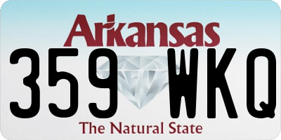 AR license plate 359WKQ
