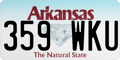 AR license plate 359WKU