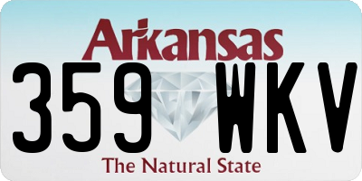 AR license plate 359WKV