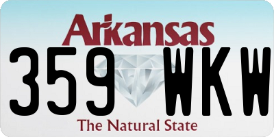 AR license plate 359WKW