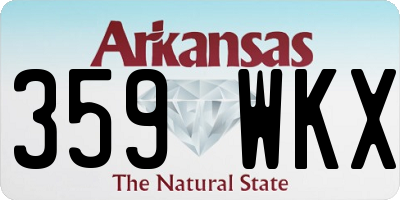 AR license plate 359WKX