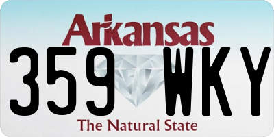 AR license plate 359WKY