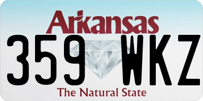 AR license plate 359WKZ