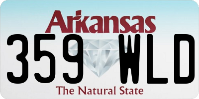 AR license plate 359WLD